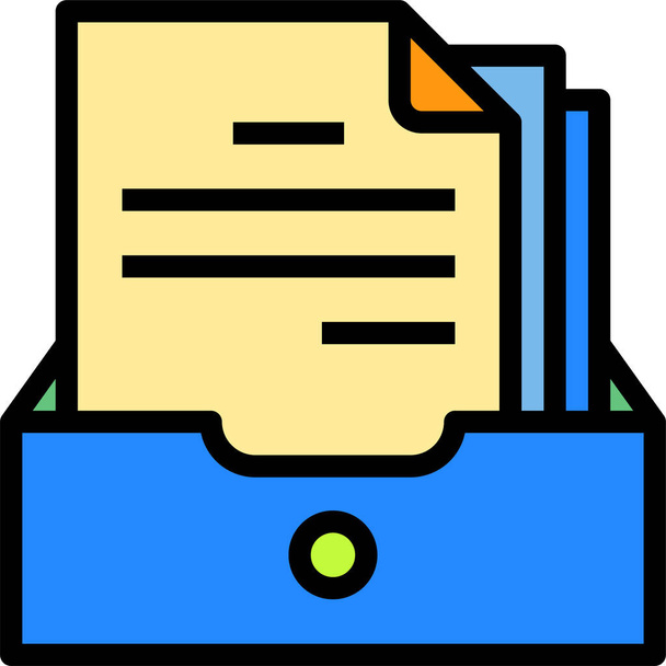 Векторная иллюстрация файлов документов  - Вектор,изображение