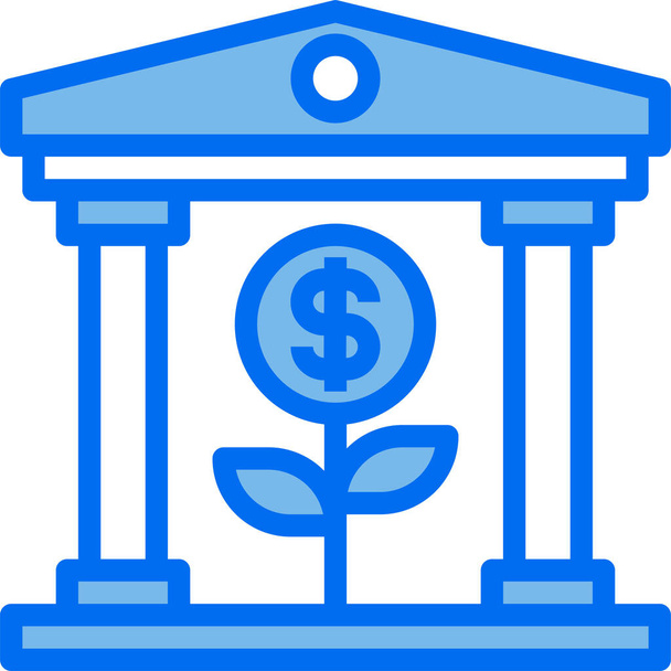 Icône financière, icône d'entreprise, icône d'argent, illustration vectorielle  - Vecteur, image