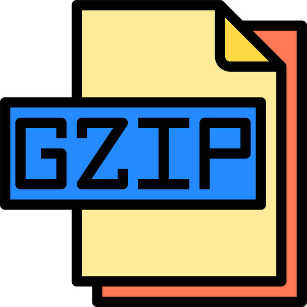 illustration vectorielle format de fichier zip  - Vecteur, image