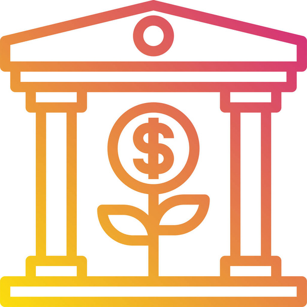 Фінансова ікона, бізнес іконка, грошова іконка, Векторна ілюстрація
  - Вектор, зображення