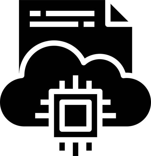 Digital processor icon. Chip icon. Technology icon - Vector, Image