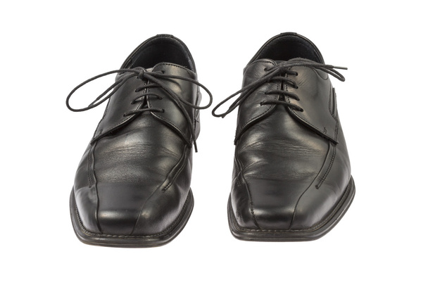 černé kožené boty - Fotografie, Obrázek
