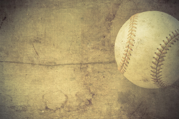 野球とビンテージ背景 - 写真・画像