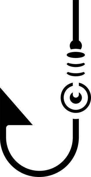 Векторная иллюстрация значка крюка - Вектор,изображение