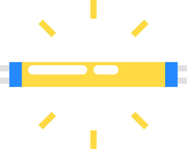 icono de ilustración vectorial de luz de lámpara halógena - Vector, Imagen