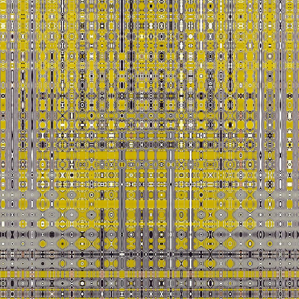 stilisierte Computerplatinen formen Muster und Muster in leuchtendem Gelb - Foto, Bild