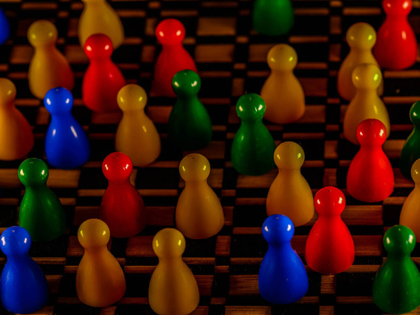 Chiffres colorés pour ludo famille jeu de société isolé - Photo, image