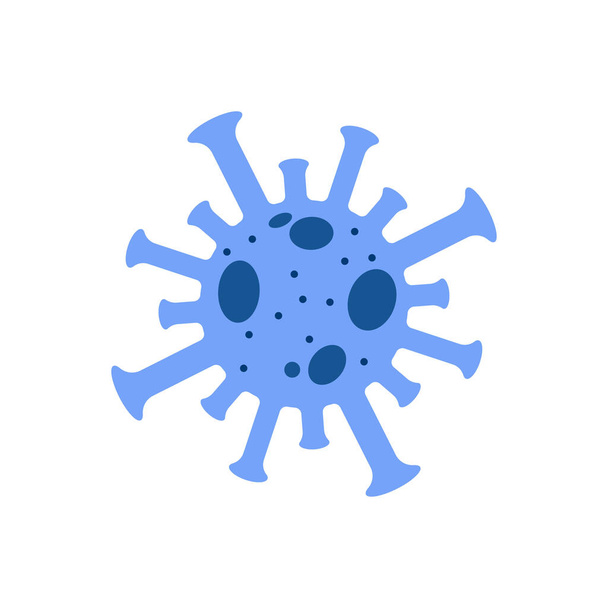 Коронавирус COVID 19 изолирован на белом. Иллюстрация - Фото, изображение
