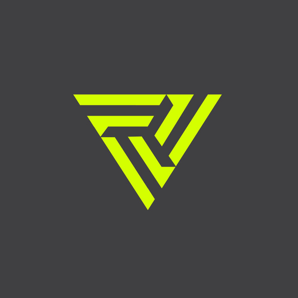 tríplice F símbolo letra vetor baseado - Vetor, Imagem