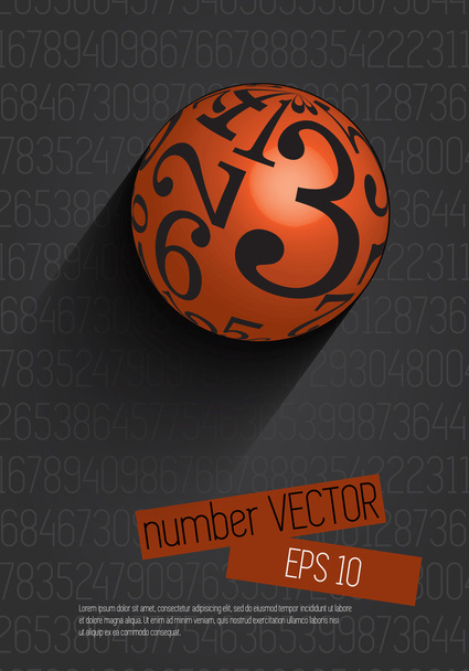 Numbers design - Vector, Image