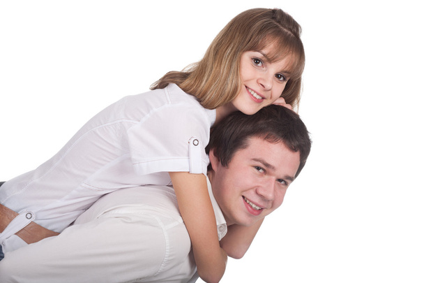 Young love couple smiling - Photo, image