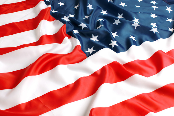 close-up van de Amerikaanse vlag - Foto, afbeelding