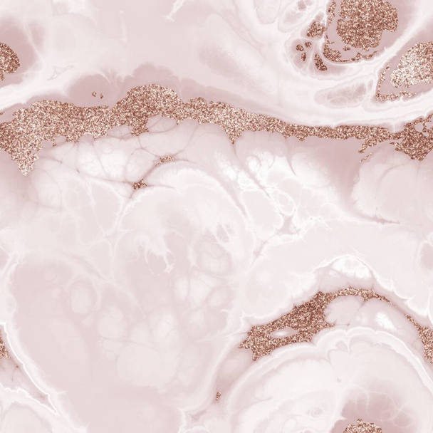 シームレスピンクの輝き豪華な大理石のパターンデザイン - 写真・画像