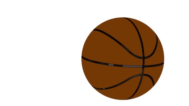 Animation de ballon de basket à usage multiple - Séquence, vidéo