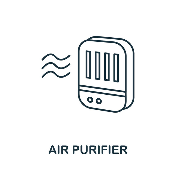 Luchtzuiveraar icoon. Eenvoudig element uit de persoonlijke hygiënecollectie. Creative Air Purifier icoon voor webdesign, sjablonen, infographics en meer - Vector, afbeelding