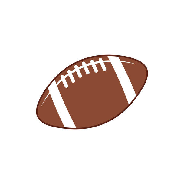 Bola de fútbol americano deporte logotipo diseño vector plantilla - Vector, Imagen