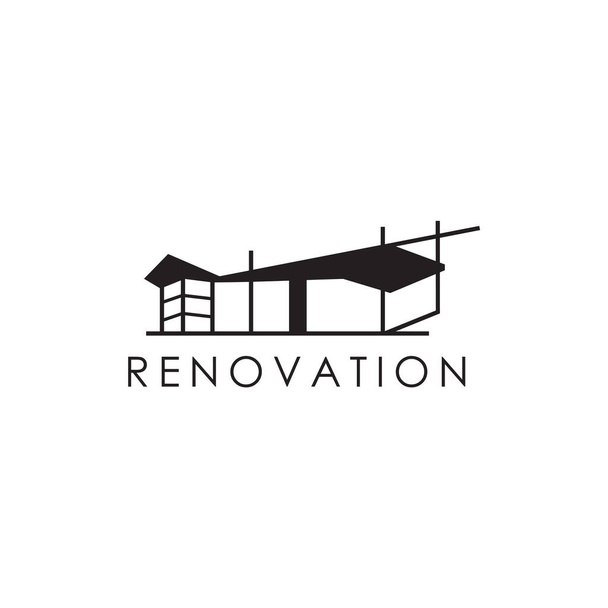 Modèle vectoriel de conception de logo d'entreprise de rénovation résidentielle - Vecteur, image