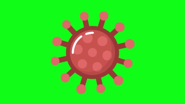 緑色の画面コロナウイルスコロナウイルス - 映像、動画