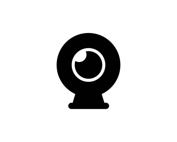 Web-Kamera-Symbol dünne Linie für Web-und mobile, moderne minimalistische flache Design. Vektor-Symbol auf weißem Hintergrund - Vektor, Bild