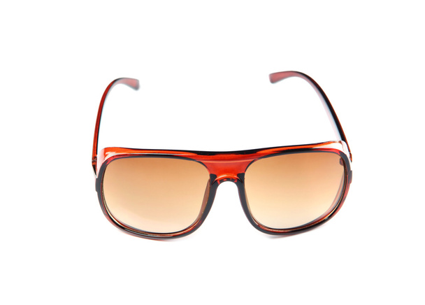 closeup óculos escuros marrons isolados
. - Foto, Imagem