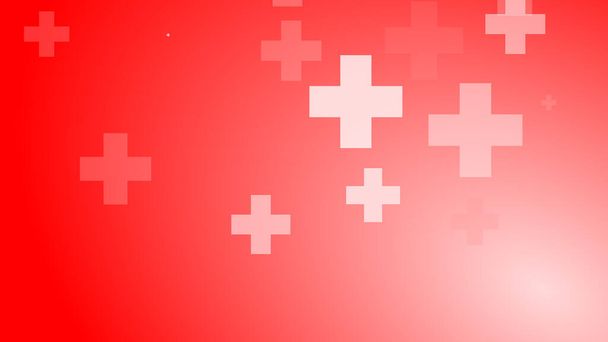 Salute medica sfondo modello croce rossa. Assistenza sanitaria astratta con concetto di emergenza. - Foto, immagini