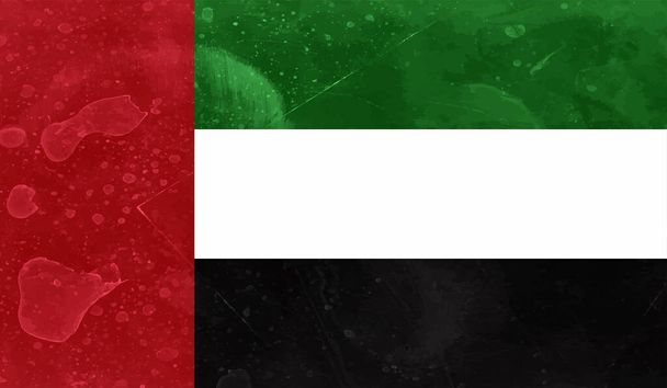 Flag of the United Arab Emirates Arabic Color Vector Eps Stáhnout - Vektor, obrázek