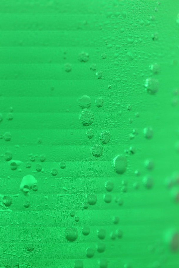 Grün von Getränken in Kunststoffglas für abstrakten Hintergrund. - Foto, Bild