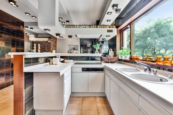 Bright luxury kitchen - Photo, Image