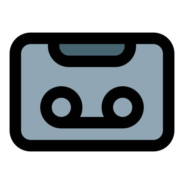 Nastro audiocassetta per la registrazione e altri scopi di intrattenimento - Vettoriali, immagini
