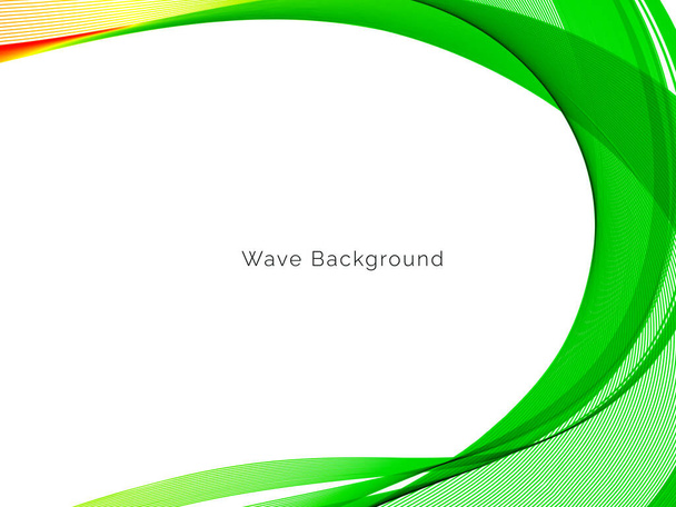 Abstract vector background with smooth stylish transparent color wave vector - Vector, Image
