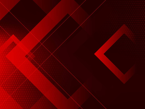 Geometrische Form moderne rote Farbe Hintergrund Design-Vektor - Vektor, Bild