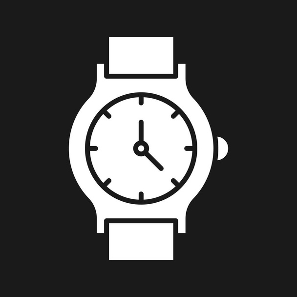 Reloj de mano, reloj, imagen vector icono de reloj. También se puede utilizar para atención al cliente. Adecuado para uso en aplicaciones web, aplicaciones móviles y medios impresos. - Vector, imagen