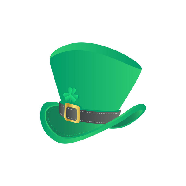 st. patrick's day hat with clover - Vector, Image