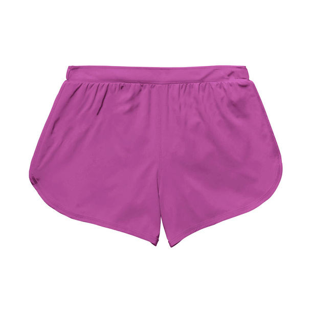 Make your design ideas more realistic, with this Back View Fancy Women's Shorts Mockup In Radiant Orchid Color. - Photo, Image