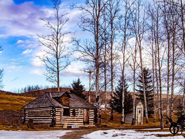 Historic out buildings well preserved. Millarville, Alberta, Canada - Photo, Image