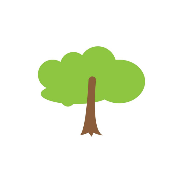 Tree logo design vector, doodle element design vector - Vector, Image