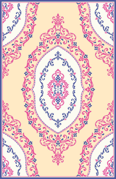 Alfombra de baño y alfombra Boho Style patrón de diseño étnico con textura y efecto angustiado - Foto, Imagen