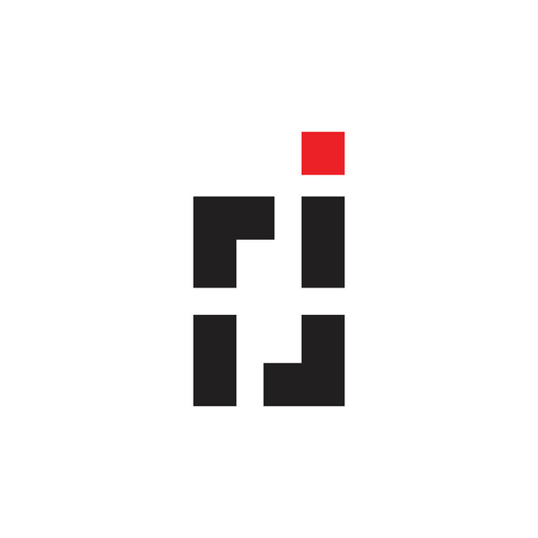 rj letter logo design vector - Vector, Image