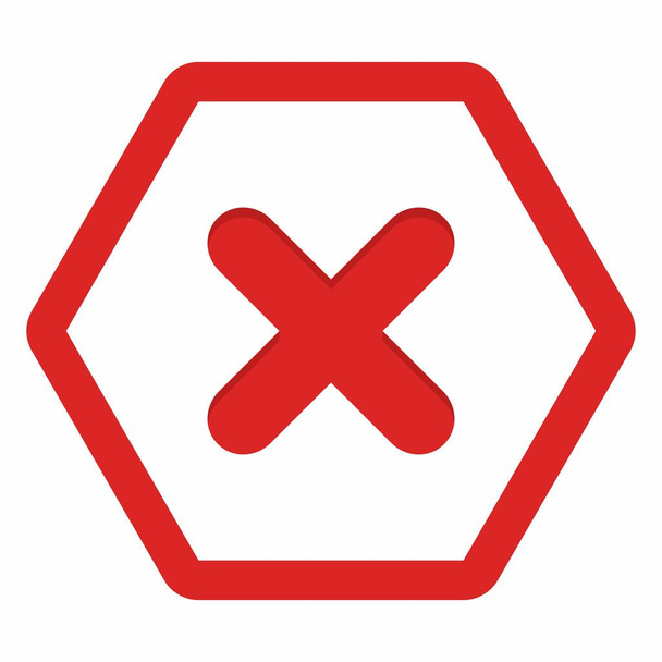 Wrong marks, Cross marks, Rejected, Disapproved, No, False, Not Ok, Wrong Choices, Task Completion, Voting. - vector mark symbols in red. Isolated icon. - Vector, Image
