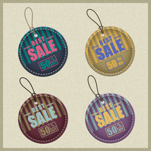 set of business labels and sale tags - Vector, Image