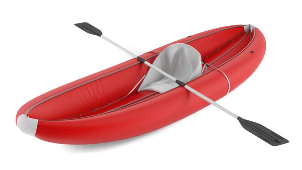 kanoe nafukovací kajak izolované - Fotografie, Obrázek