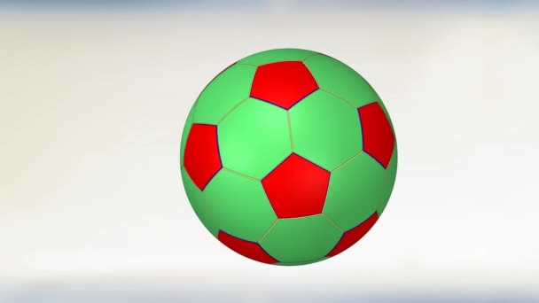 çok amaçlı kullanım için futbol topu animasyonu - Video, Çekim