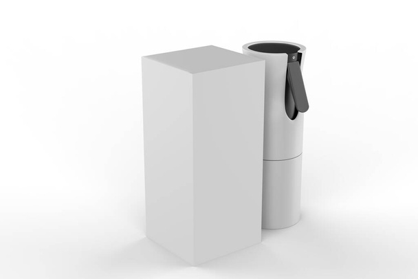 Pulvérisateur de poche portable Pulvérisateur de brouillard nano de pompe à alcool à pression fine avec bouteille. Illustration 3d - Photo, image