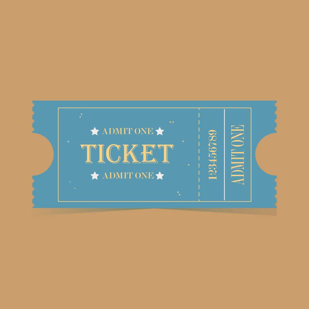 Blue Concert ticket illustration  - Photo, Image