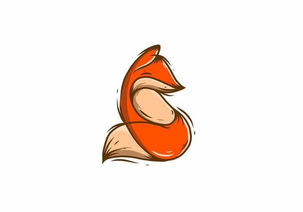 Простая оранжевая лиса - Вектор,изображение