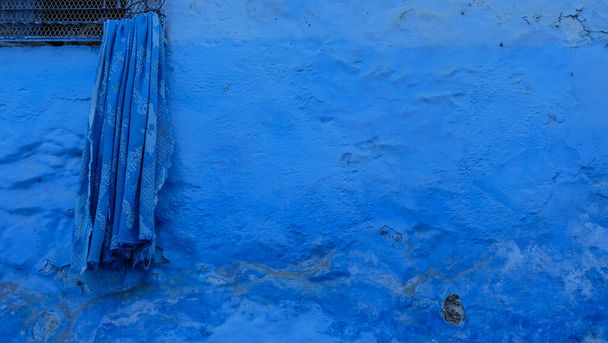 Chefchaouen is een blauwe stad in Marokko - Foto, afbeelding