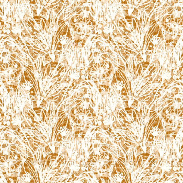 Aquarell orange meliert Textur Hintergrund. Handgezeichnete unregelmäßige abstrakte nahtlose Muster. Modernes Leinen-Textil für Frühjahr / Sommer-Wohnkultur. Dekorative Scandi-Doodle-Stil bunt auf dem ganzen Druck. - Foto, Bild