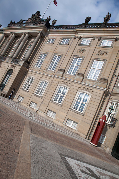 královna palác Dánsko Kodaň amalienborg hrad - Fotografie, Obrázek