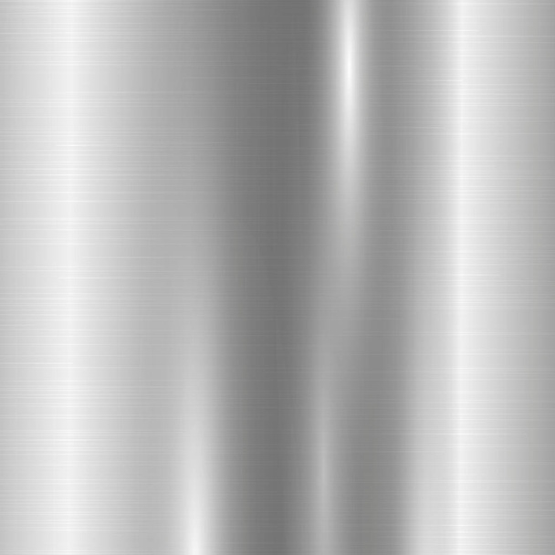 反射と銀金属のテクスチャパノラマ-背景 - ベクター画像