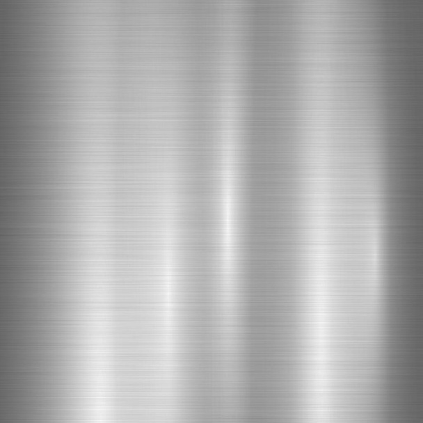 Текстурная панорама серебряного металла с отражением - фон - Вектор,изображение
